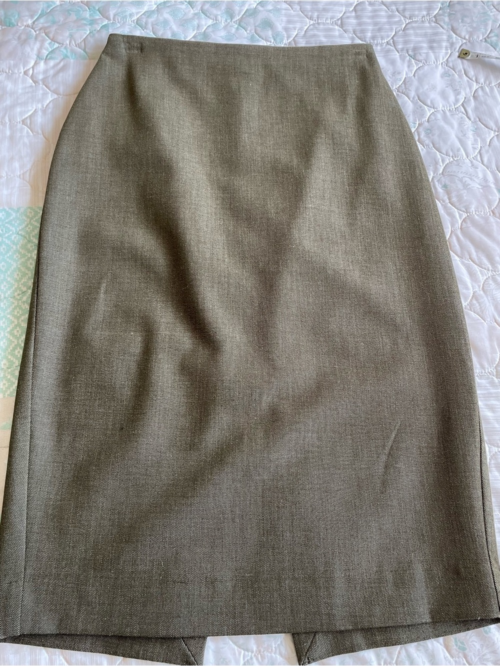 Express Olive Green Pencil Skirt